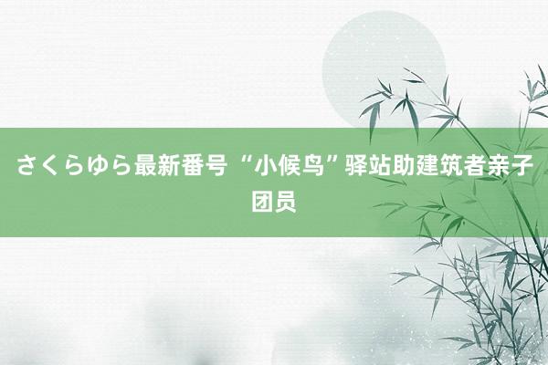 さくらゆら最新番号 “小候鸟”驿站助建筑者亲子团员