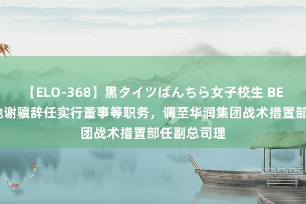 【ELO-368】黒タイツぱんちら女子校生 BEST 华润置地谢骥辞任实行董事等职务，调至华润集团战术措置部任副总司理