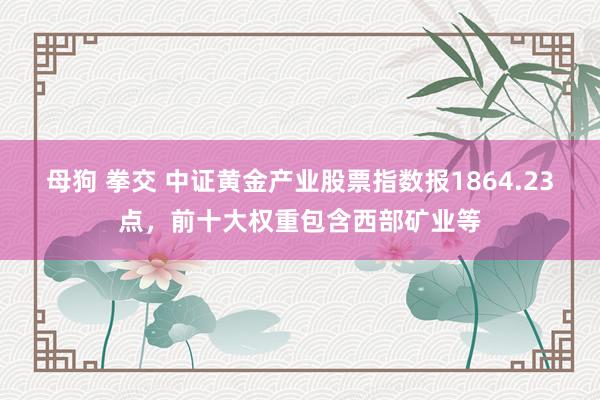 母狗 拳交 中证黄金产业股票指数报1864.23点，前十大权重包含西部矿业等