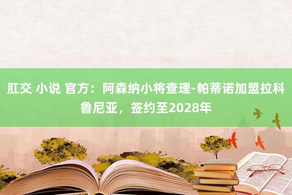 肛交 小说 官方：阿森纳小将查理-帕蒂诺加盟拉科鲁尼亚，签约至2028年